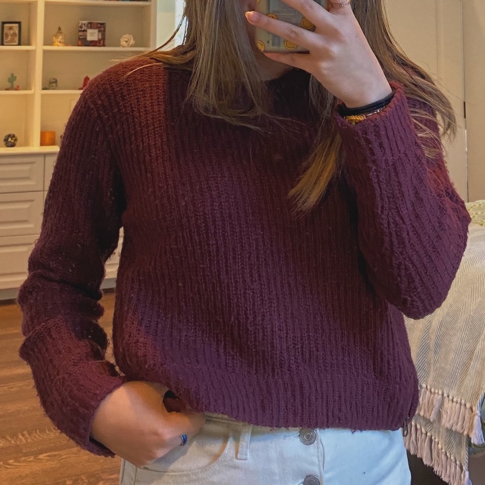 treasure&bond burgundy sweater